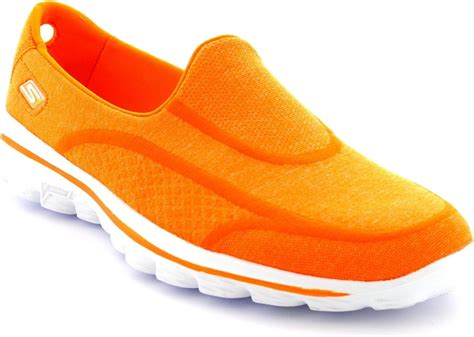 orange slip on sneakers